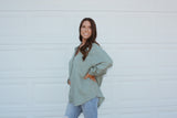 Oversized Sage Top