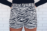 Zebra Washed Shorts