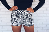 Zebra Washed Shorts