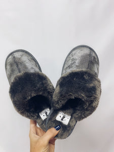 Pewter Grey House Slippers