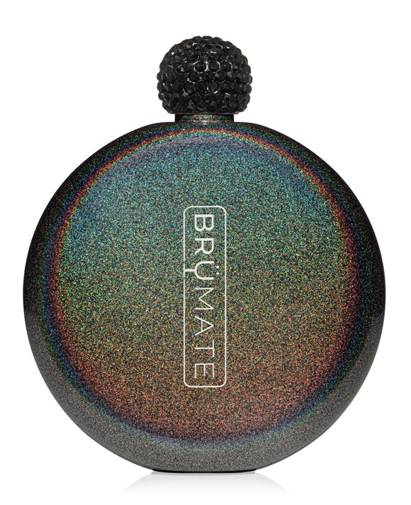 Brumate: charcoal glitter flask