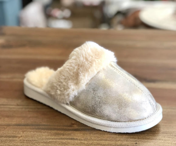 Golden Champagne House Slippers