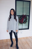 Ellie Turtleneck Sweater In Heather Gray