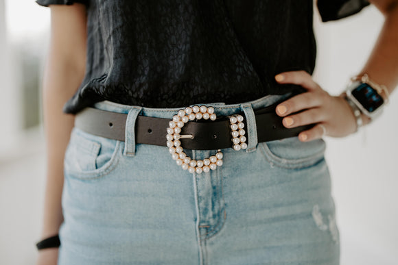 Pearl Buckle Belt