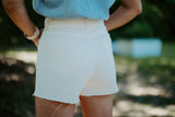 White Panel Shorts