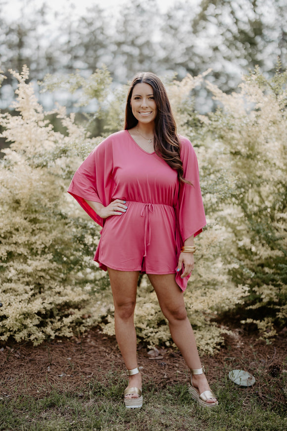 Hot Pink Wing Romper