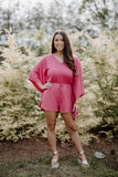 Hot Pink Wing Romper