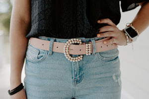 Pearl Buckle Belt